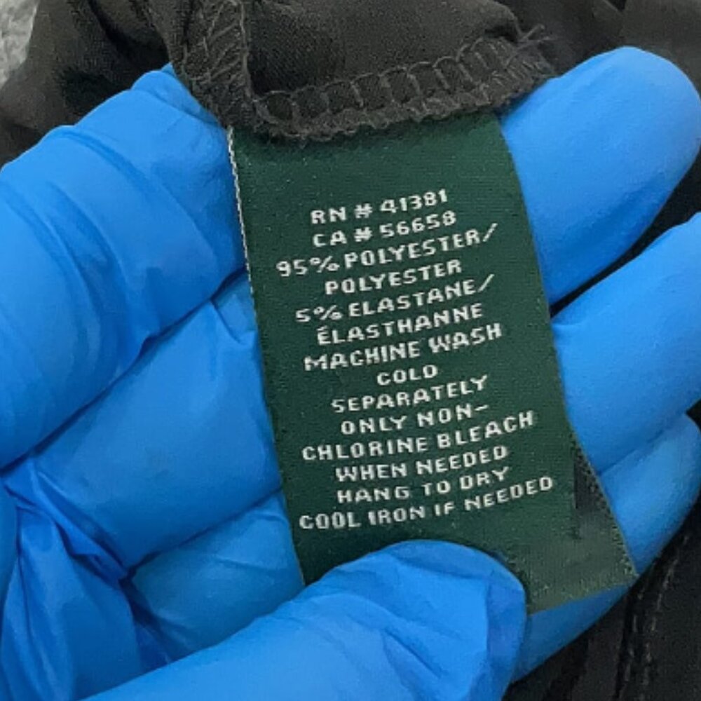 Ralph Lauren Black & White Houndstooth Ruched Panel Dress - Size S - Picture 4 of 5